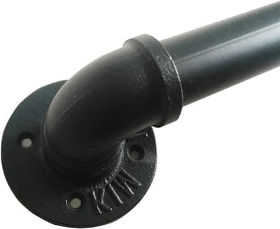 Trapleuning Set - Steun voor trap - Veiligheid Verhoging - Roestwerende Coating - 7 cm Muurafstand - Zwart Mat