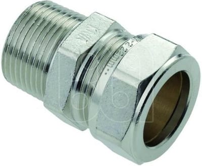 Bonfix knelkoppeling - Puntstuk - 3/8 x 15mm - Vertint Messing