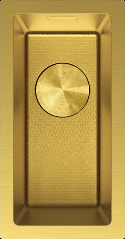 Mexen Trixo roestvrijstalen gootsteen 1-komor 230 x 440 , goud HC - 6411221000-55HC