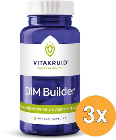 3x Vitakruid DIM Builder 400 mg Broccolikiem Extract Hiactives® (60 vega capsules)