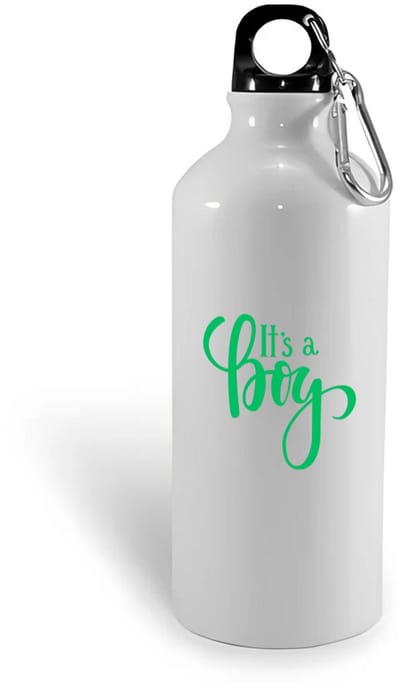 Hacebo® - It's a Boy waterfles - Baby - Kersverse ouders - Geboorte kraamcadeau jongen - babyshower - water fles - 400ML