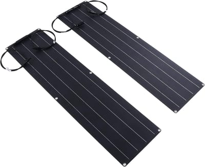 Flexibel Zonnepaneel - Zonne-energie Paneel - Energie Opwekken - Hoogrendement Cellen - 100W - Zwart