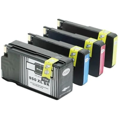 4 pcs Cartouches encre compatibles d'encre Compatible HP 950XL 951XL pour HP Office Jet PRO 8610 8600 8620 8100 251dw 8630 8625