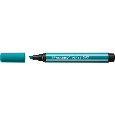 STABILO Pen 68 MAX - Viltstift Met Dikke Beitelpunt - Turquoiseblauw