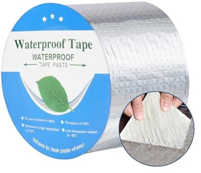 Waterdichte Butyl Afplakband 10 cm x 5 m voor Dakreparatie en Afdichting