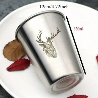 350ml Roestvrij Staal Mok Zilver Dubbele Wand Koffie Thee Wijn Melk Bier Tumbler Draagbare Reis Waterbeker Keuken Drinkgerei