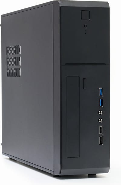 Micro-ATX / Mini-iTX USB3.0/2.0 Slimline Desktop Behuizing + 300W V2.31 SFX Voeding - Slimline PC Case Mini-ITX / Micro-ATX with 300W Power Supply