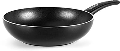Keramische Wok 28cm met Anti-aanbaklaag - Geschikt voor Inductie, Vaatwasser- en Ovenbestendig
