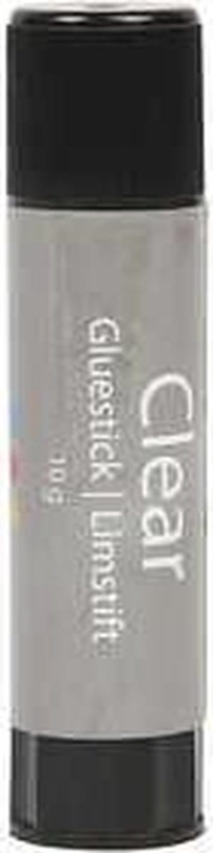 Transparante Lijmstift, rond, 10 gr, 1 stuk