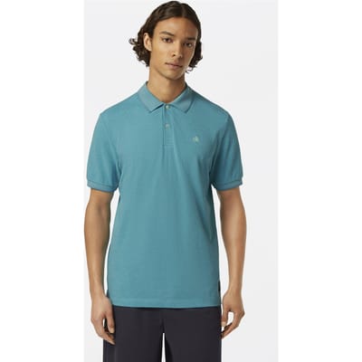 Scotch & Soda Melange Regular Fit Polo Sea Blue Melange Taglia: S | Polo Outlet | Uomo | Blu