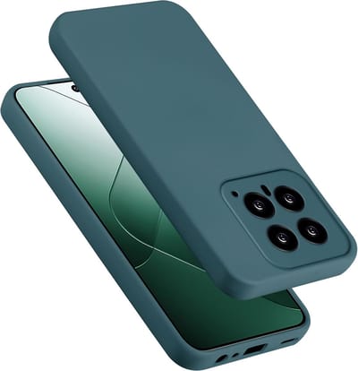 Cadorabo Hoesje geschikt voor Xiaomi 14 in LIQUID GROEN - Beschermhoes gemaakt van flexibel TPU silicone Case Cover