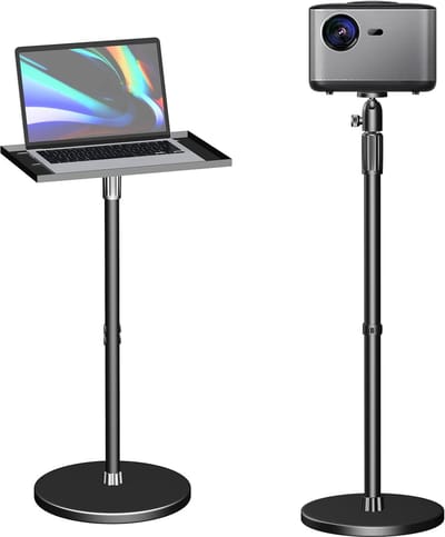 Projector Statief – Beamer Statief Met Laptop Verdieping – Verstelbaar Standaard – Met Wieltjes - onderwijs