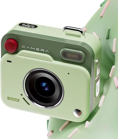Nieuwe Mini Digitale Camera HD – Retro CCD Sleutelhanger Camera – Kleine Digitale Camera – Draagbare Duimzak Camera voor Outdoor, Reizen & Cadeau – Foto- en Video Recorder (Geen TF-kaart)-GROEN