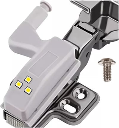 Kastverlichting I koelkast Verlichting I Scharnierverlichting I 3 Led's I Wit Licht I Lichtsensor I Incl. Batterijen I 1 Stuk