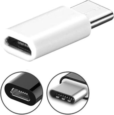 DW4Trading USB C 3.1 Male naar Micro B USB Female Adapter - Verloop - Wit