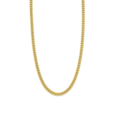 TI SENTO Dames Ketting - 925 zilver - Zilver geel verguld - Maat 45 - 34069SY