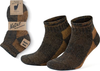 GoWith-2 paar-Alpacawol Wandelsokken voor Dames en Heren-Gevoerde Warme Thermische Merino Mix Kampeer Sokken-Maat 35-38
