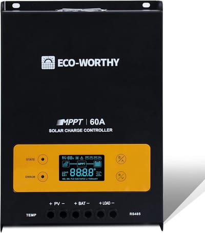 60A MPPT Zonne-energie Oplader Controller met Digitale OLCD Display en Temperatuur Sensor
