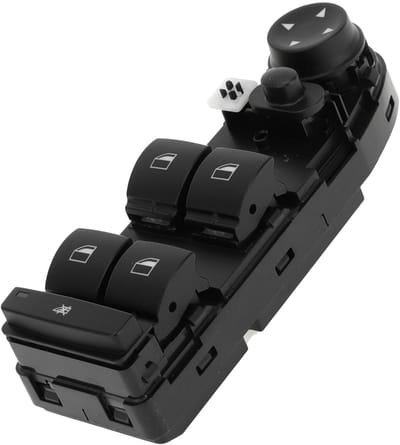 Dailygoods - Power Window Switch - Raambediening - Hoogwaardig - Grijs - Auto-accessoire - Efficiëntie - Geschikt voor 528i 2008-2010 - Kwaliteit