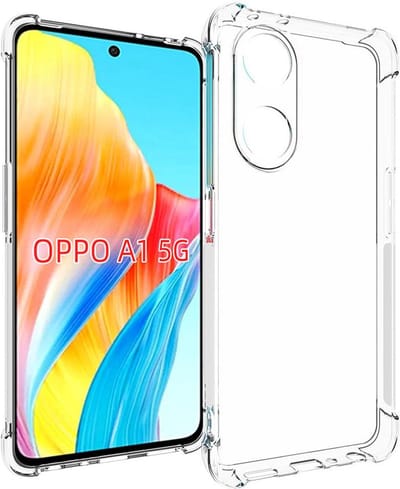 MobyDefend Hoesje - Geschikt voor Oppo A98 - Transparante Shockproof TPU Backcover - Verstevigde Hoeken - Volledig Doorzichtig