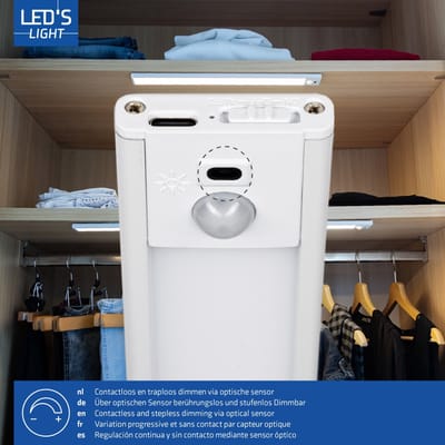 Proventa LED Onderbouwverlichting 55 cm met koppelstuk - voor keuken & kast