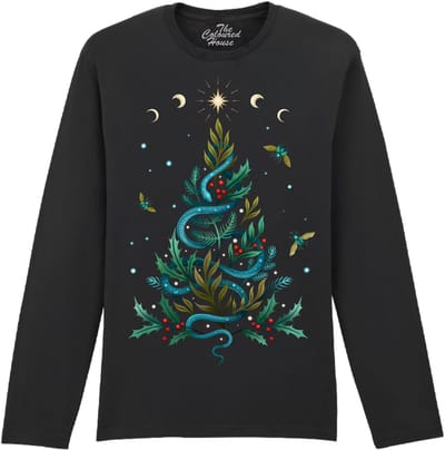 Slang Kerstmis Serpentine Christmas The Coloured House Longsleeve T-shirt XXL