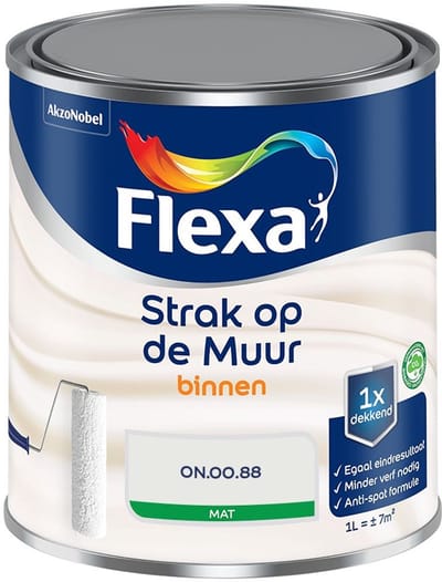 Flexa - Strak Op De Muur Binnen Mat - On.00.88 - Mengverf - 1 L