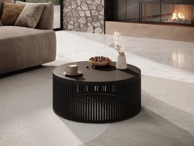 Meubella - Salontafel Vanya - Zwart - 59 cm