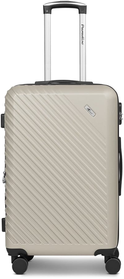 CHECK.IN Paradise 2.0 4 wielen Trolley M 68 cm met uitbreidingsplooi - Harde bagage - Combinatieslot - eggshell