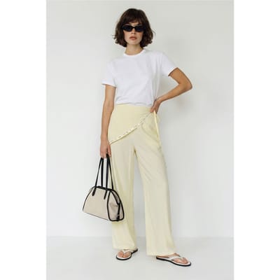 Brede Pijpen Pull-On Broek