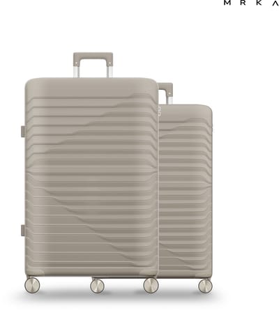 MRKA® Vienna - Reiskoffer duoset - 2-delig Kofferset (M + L) - Taupe - Kofferset - Koffersets - Koffers - Reisbagage - Valies - Lichtgewicht - Polypropyleen Koffer - TSA Slot - Cijferslot - 360° Wielen - Koffers Met Wielen - 60 Liter en 94 Liter