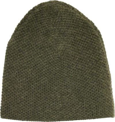 Hommard Cashmere Seed Stitch Beanie, heren, dames, unisex, Green, Groen, Muts, Winter, warm