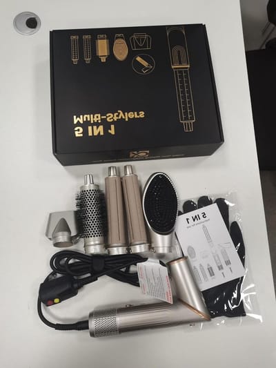 Haarstyler - Föhn borstel - Dagelijks stylen - 5-in-1 functie - 176 kg - Wit