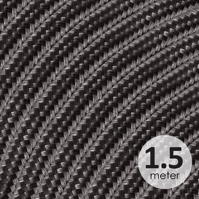 Home Sweet Home - Strijkijzersnoer Antraciet - stof - bestel 1.5 meter - elektriciteitssnoer 2 aderig - textielkabel 2x0.75m² - VDE gekeurd