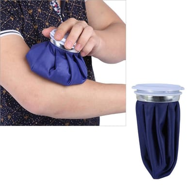 Herbruikbare Warm Koud Ontspannende Bandage Taille Gezondheidszorg IJszak Compress Bandage Pijnverlichting Voor Knie blauw/zwart