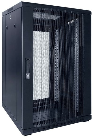 DSIT 18U serverkast met geperforeerde deur 600x600x1000mm (BxDxH) - serverbehuizing - serverrack - 19 inch