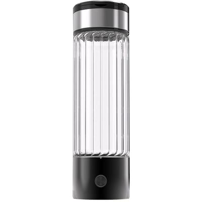 Bouteille d'eau hydrogénée 460ml Portable Technologie SPE avec Batterie Intégrée Rechargeable 460ml Noir 460ml noir