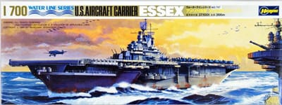 Hasegawa Modelbouwpakket Schepen - 49707 USS Essex CV-9 WWII - Essex-klasse - Water Line Series - Amerikaans Vliegdekschip Plastic - 1:700 - Modelbouw