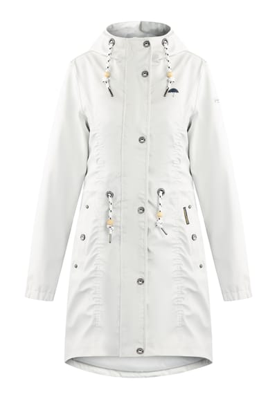 Schmuddelwedda Mackintosh bridgeport Dames Grijs wit-280