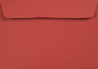 Gladde rode enveloppen C6 - 114 x 162 mm - A6 - 100 stuks - HK zelfklevend met plakstrip - 120 gram - Kreative - Netuno