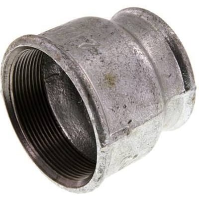 Rp 2 1/2'' x Rp 2'' Verzinkt Gietijzeren Ronde Sok 25 Bar - FL2S-F-IZ-212R-200R