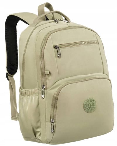 Peterson - Ruime Nylon Damesrugzak - Lichtgewicht - Tweedelige - Laptopvak
