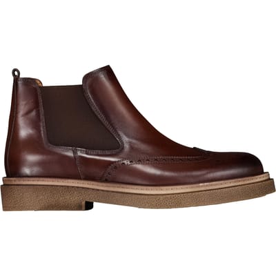 Melik Hercules Chelsea Boots Donkerbruin 41130