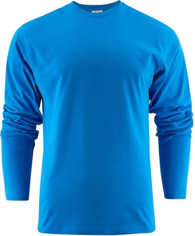 Printer HEAVY T-SHIRT L/S 2264016 - oceaanblauw - 4XL