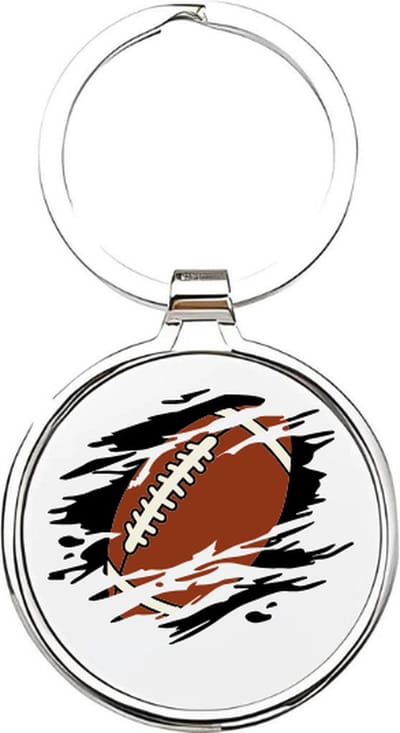 Akyol - Rugby Sleutelhanger - rugby - Rugbyers - Cadeau - Sport sleutelhanger - sport - football - Rugbyers - sleutelhanger voor Rugbyers - American football - sleutelhanger voor jongens - sleutelhanger van een rugbybal - 4 x 7,5 CM