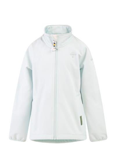 Schmuddelwedda Softshelljack - gerecycled materiaal Meisje Blauw-umint-280