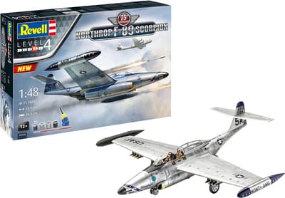 Revell Modelbouwpakket Militaire voertuigen - 05650 50th Anniversary - Northrop F-89 Scorpion - Geschenkset Plastic - 1:48 - Modelbouw