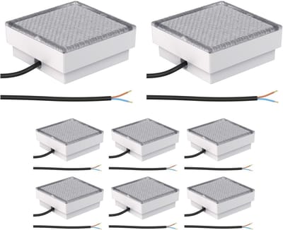 LED Stoeptegel Grondlamp - Inbouwspot Tuinverlichting - Terras Verlichten - Beloopbaar tot 500kg - 15 x 15cm - Warm Wit