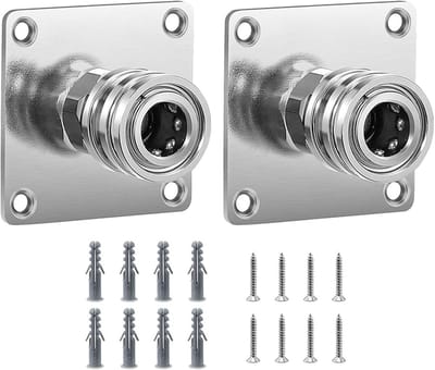 Hogedruk Reiniger Houders - Muurbevestiging Accessoires - Gereedschap Opslag - Roestvrij Staal - 2 Stuks - Zilverkleurig