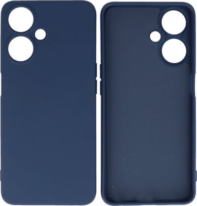 Hoesje Geschikt voor de Oppo A59 5G - Fashion Backcover Hoesje - Colorful Telefoonhoesje - Navy